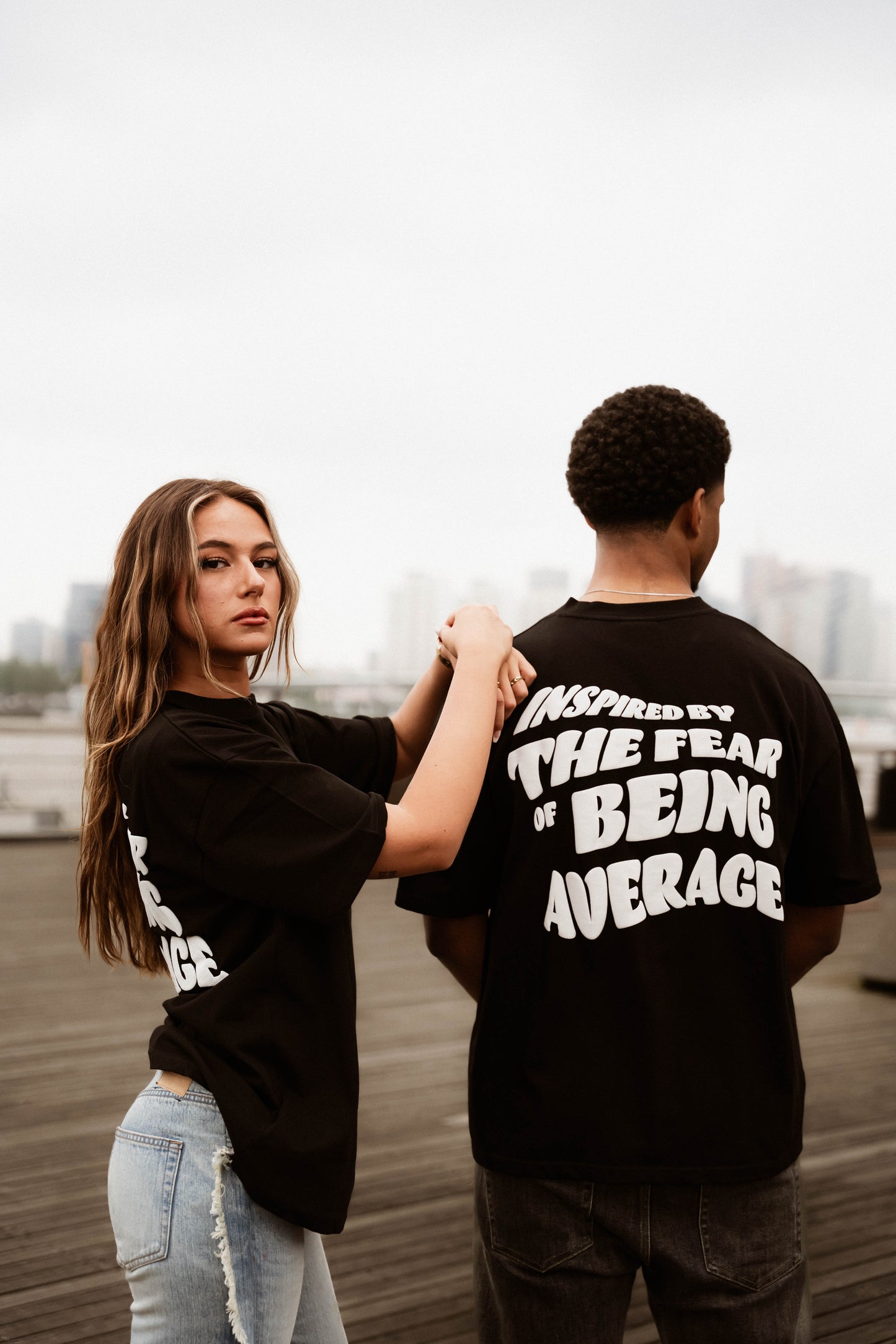 Inspired By The Fear Of Being Average Tee Black